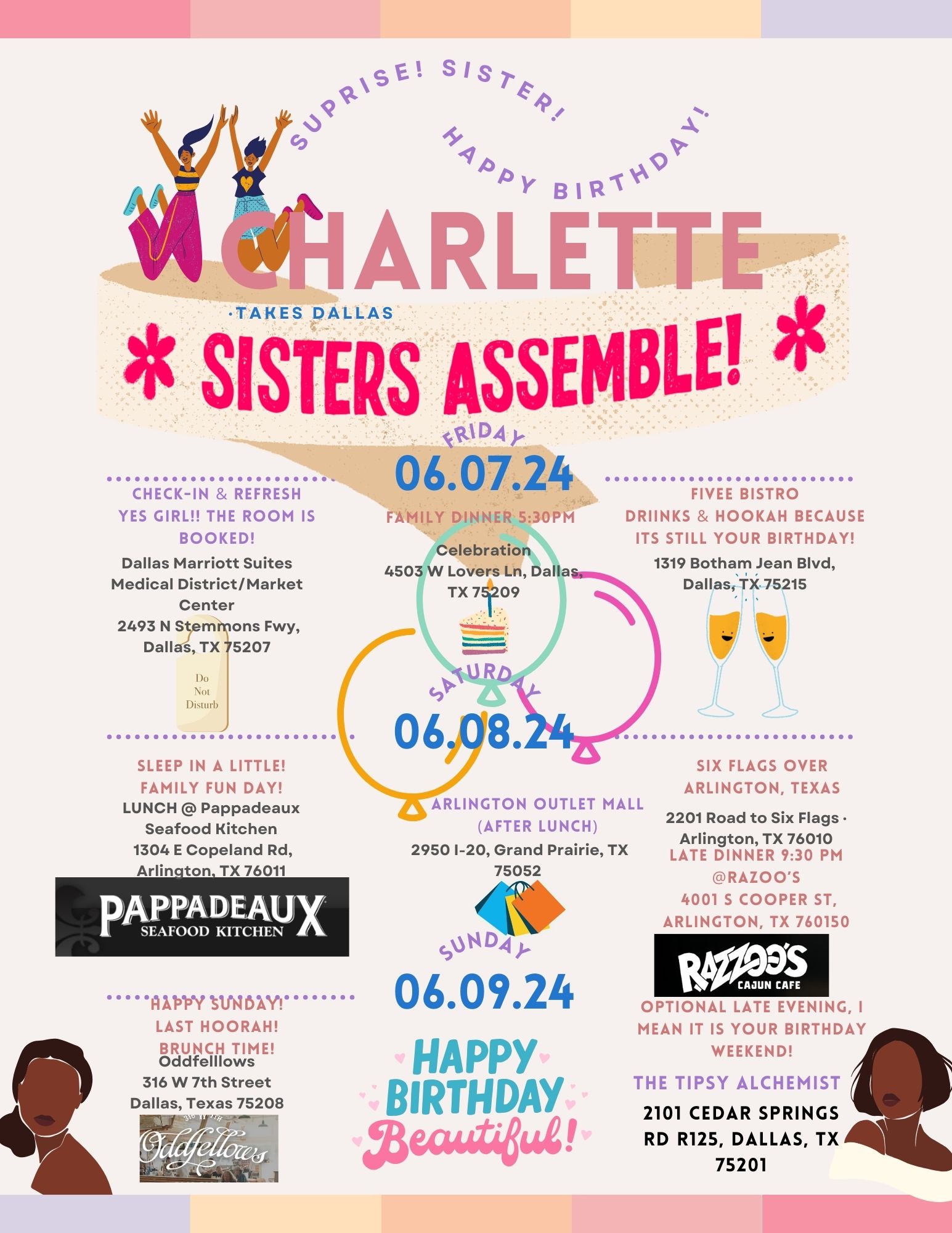Surprise itinerary preview