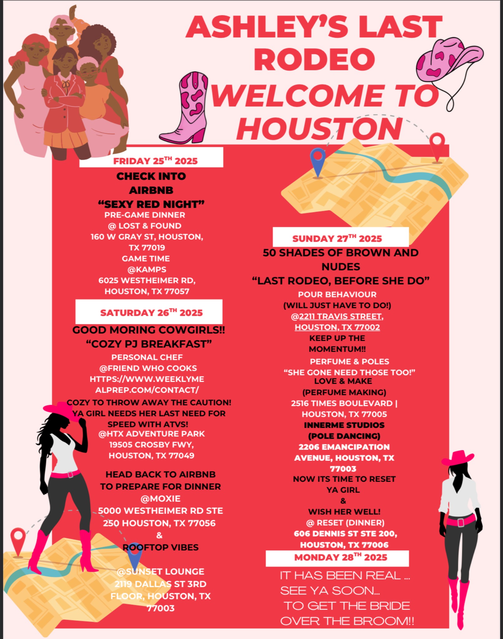 Sample itinerary design